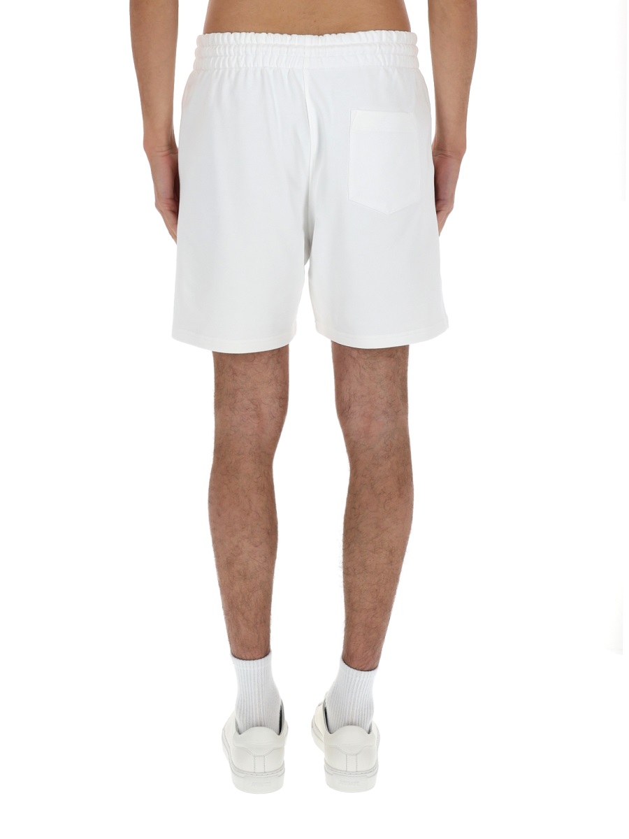 Casablanca Elastic Waistband Logo Print Shorts Wit
