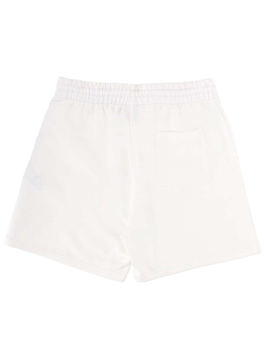 Casablanca Elastic Waistband Logo Print Shorts Wit