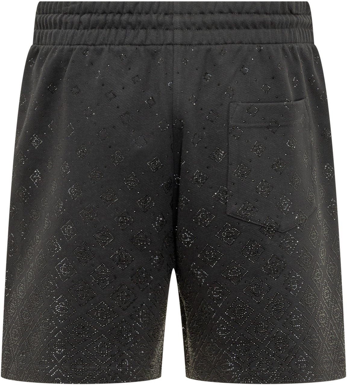 Casablanca Shorts In Felpa Con Cristalli Zwart