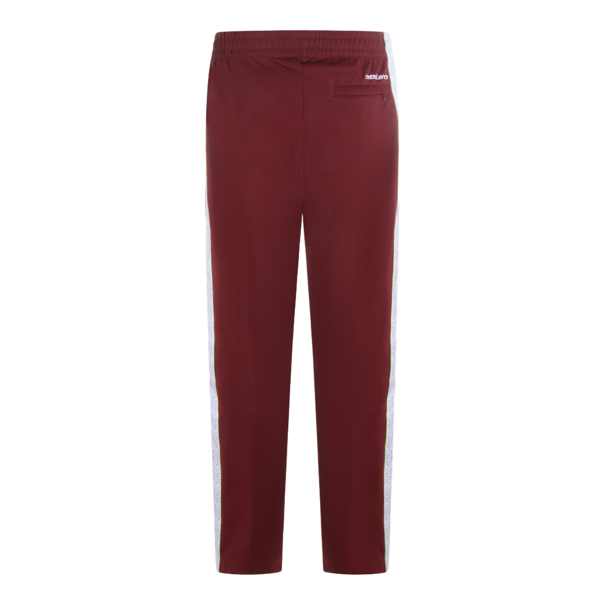 Casablanca Bordeaux Straight-Leg Trousers Maroon