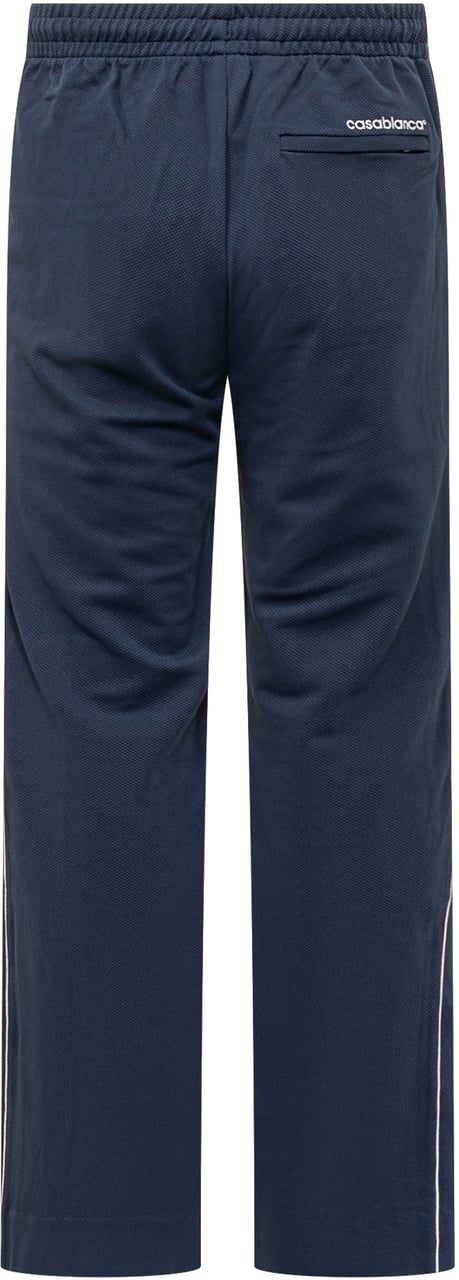 Casablanca Pantaloni Piqué Sportivi Navy