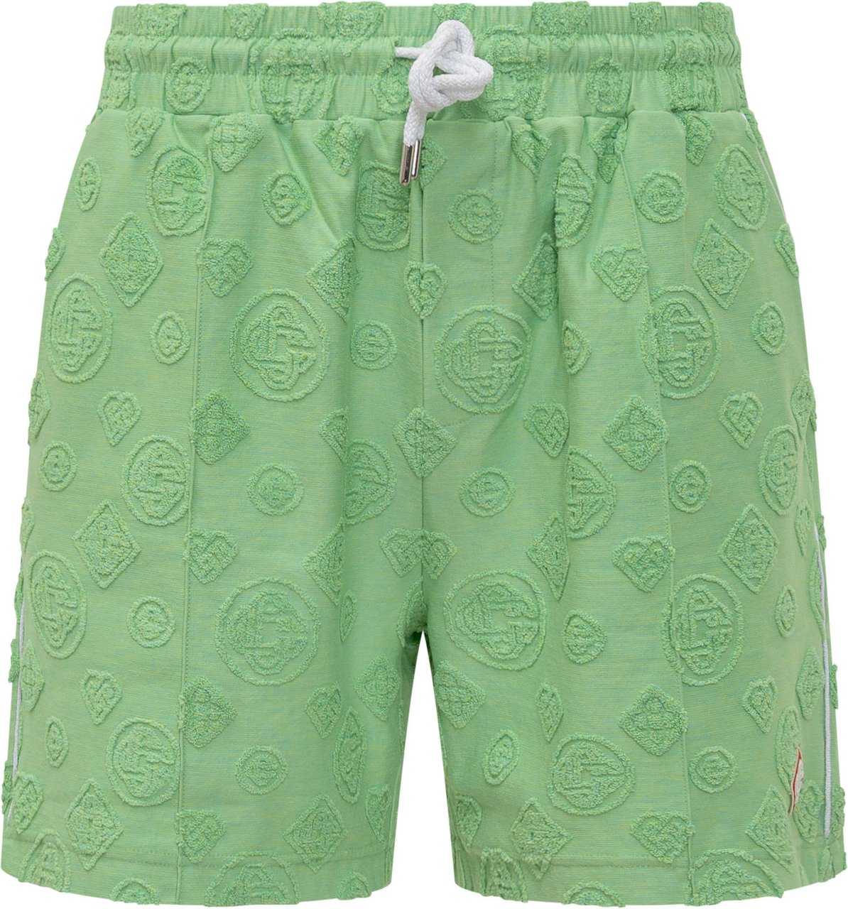 Casablanca Shorts In Spugna Jacquard Lime