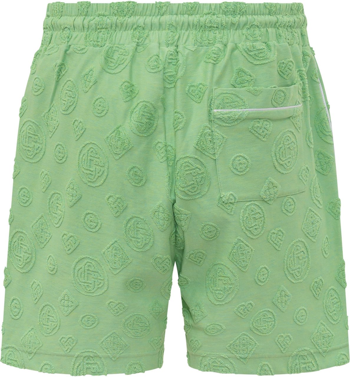 Casablanca Shorts In Spugna Jacquard Lime