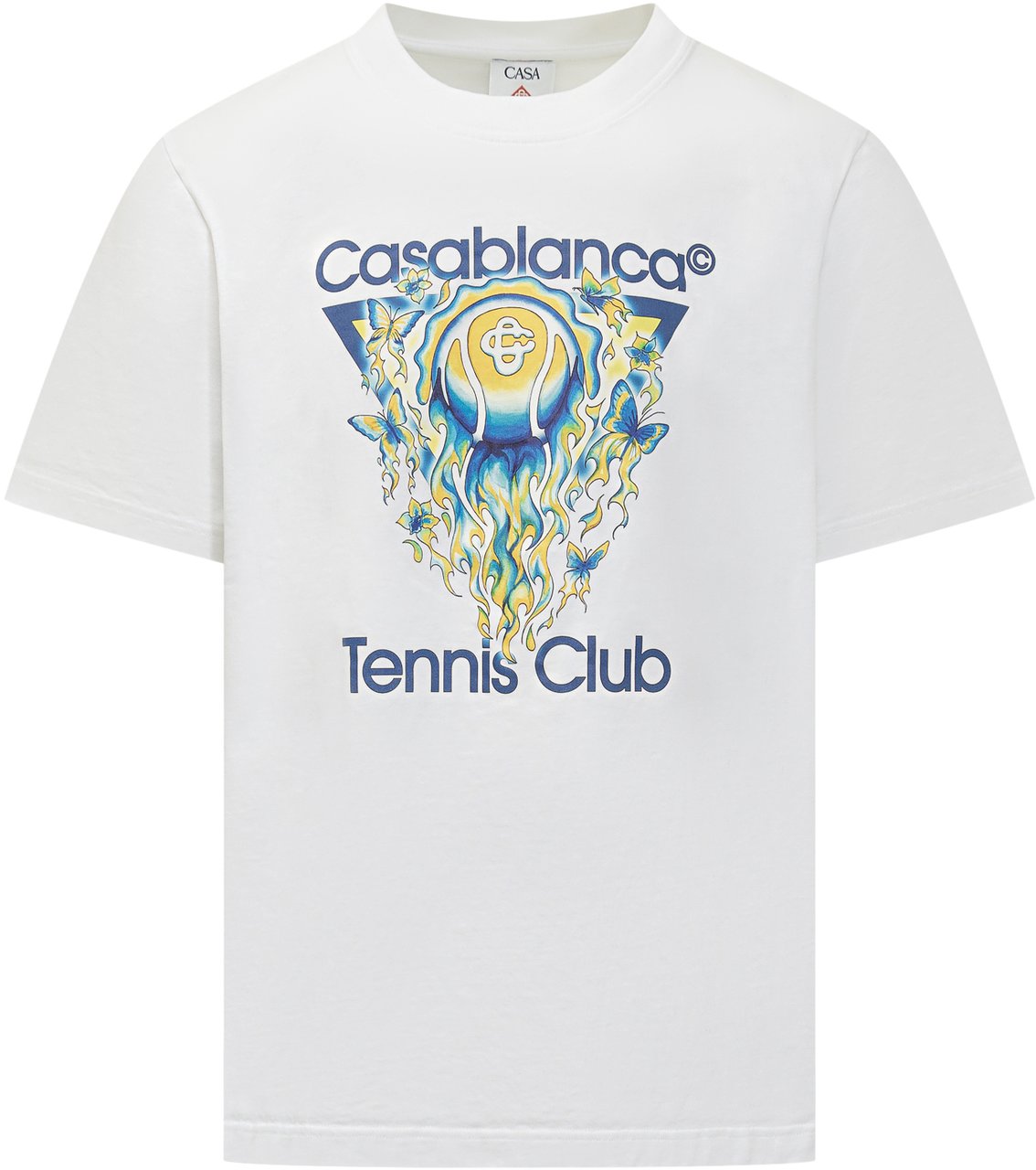 Casablanca Tennis Club T-Shirt Wit
