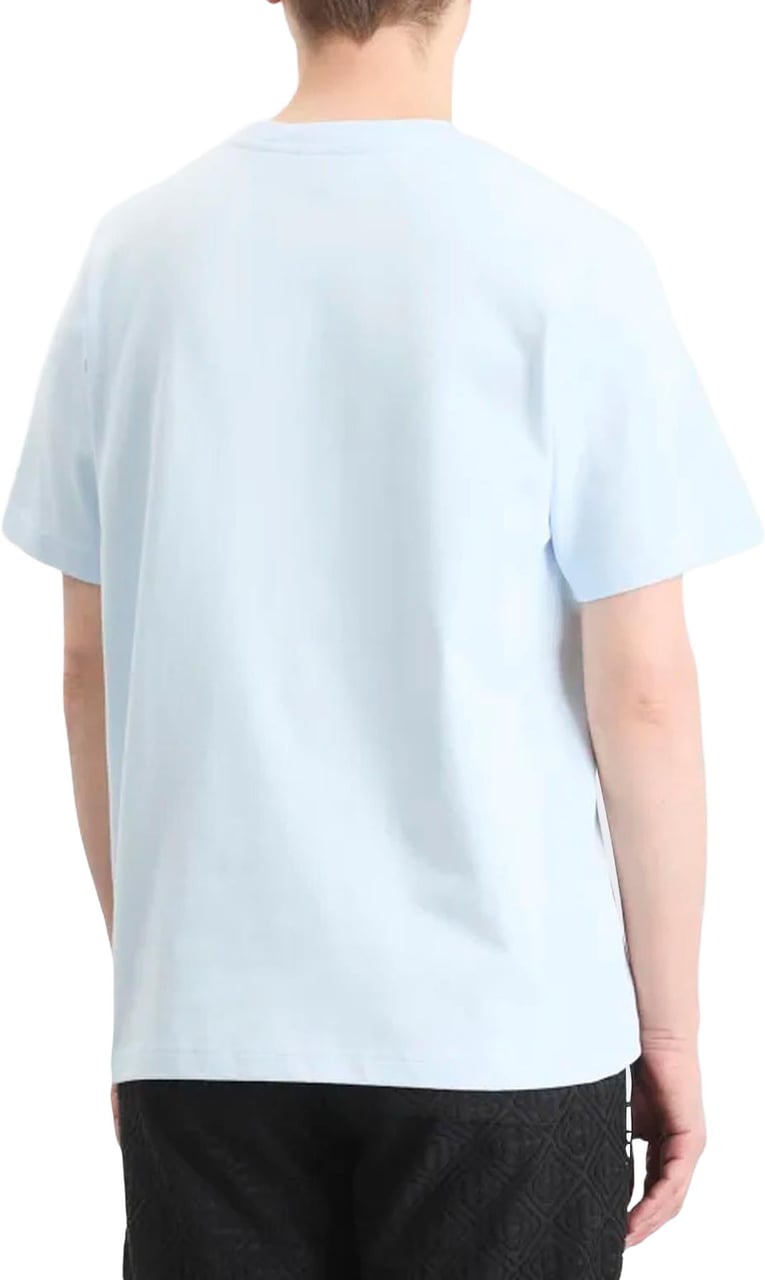 Casablanca Heren Airbrush Smiley T-Shirt Blauw Blauw