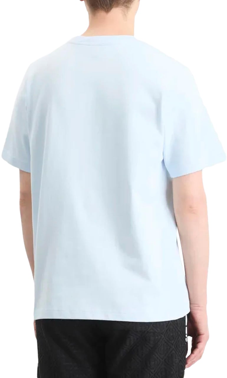 Casablanca Heren Airbrush Smiley T-Shirt Blauw