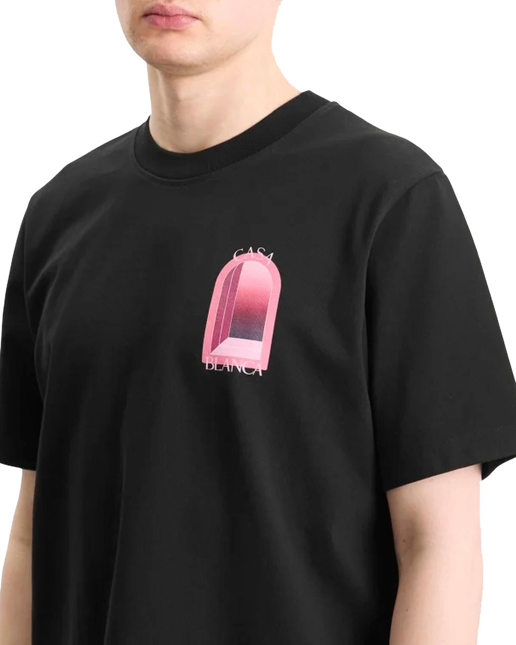 Casablanca Heren Arches Classic T-shirt Zwart Zwart