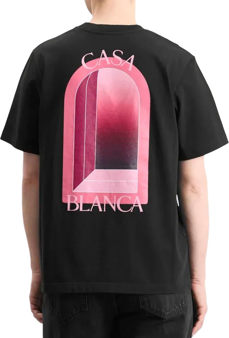 Casablanca Heren Arches Classic T-shirt Zwart Zwart