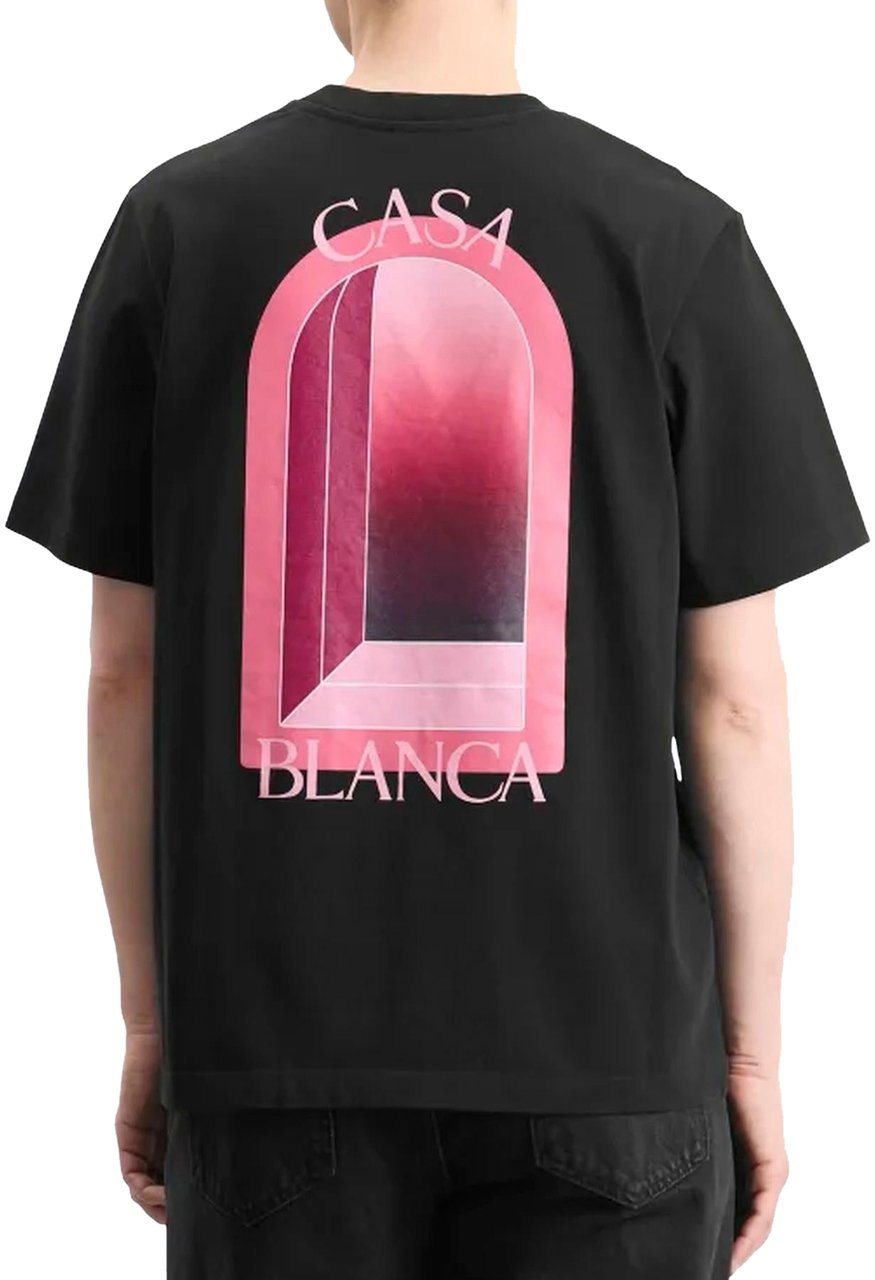 Casablanca Heren Arches Classic T-shirt Zwart Zwart