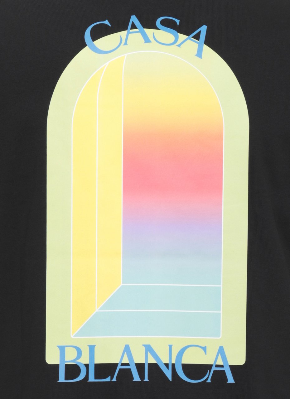 Casablanca T-Shirts And Polos Black Zwart