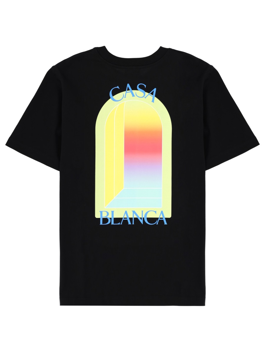 Casablanca White Casablanca Arched Window T-Shirt Zwart