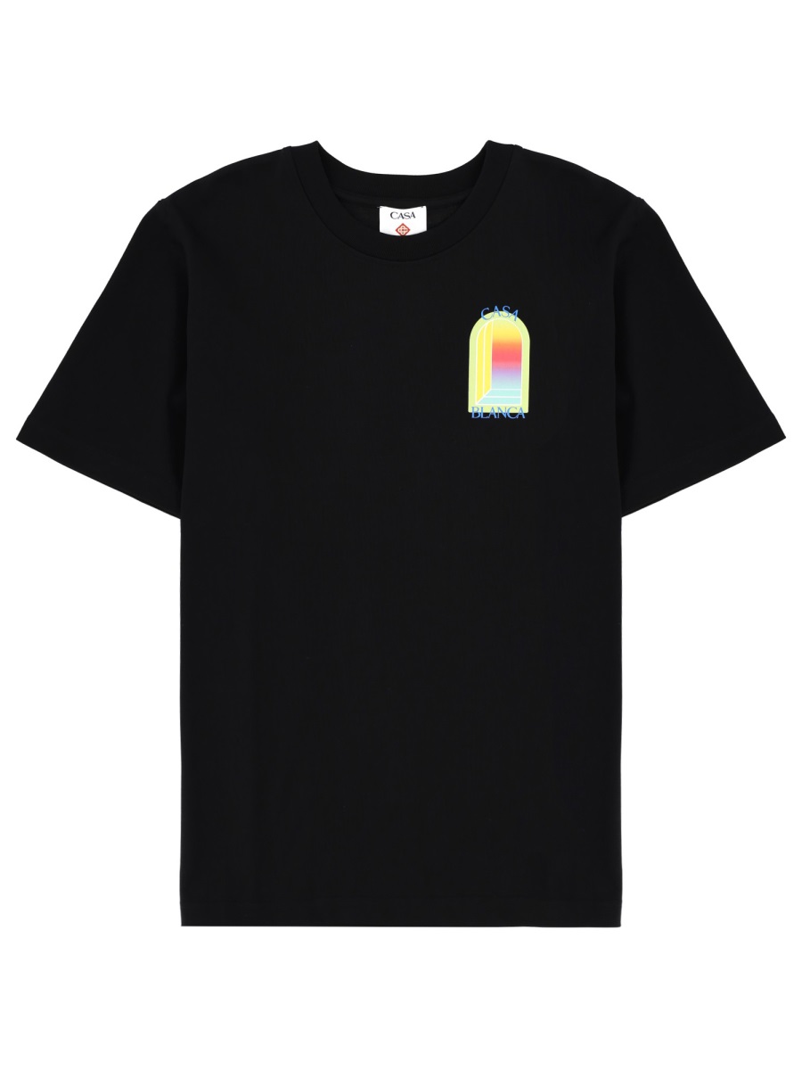 Casablanca White Casablanca Arched Window T-Shirt Zwart