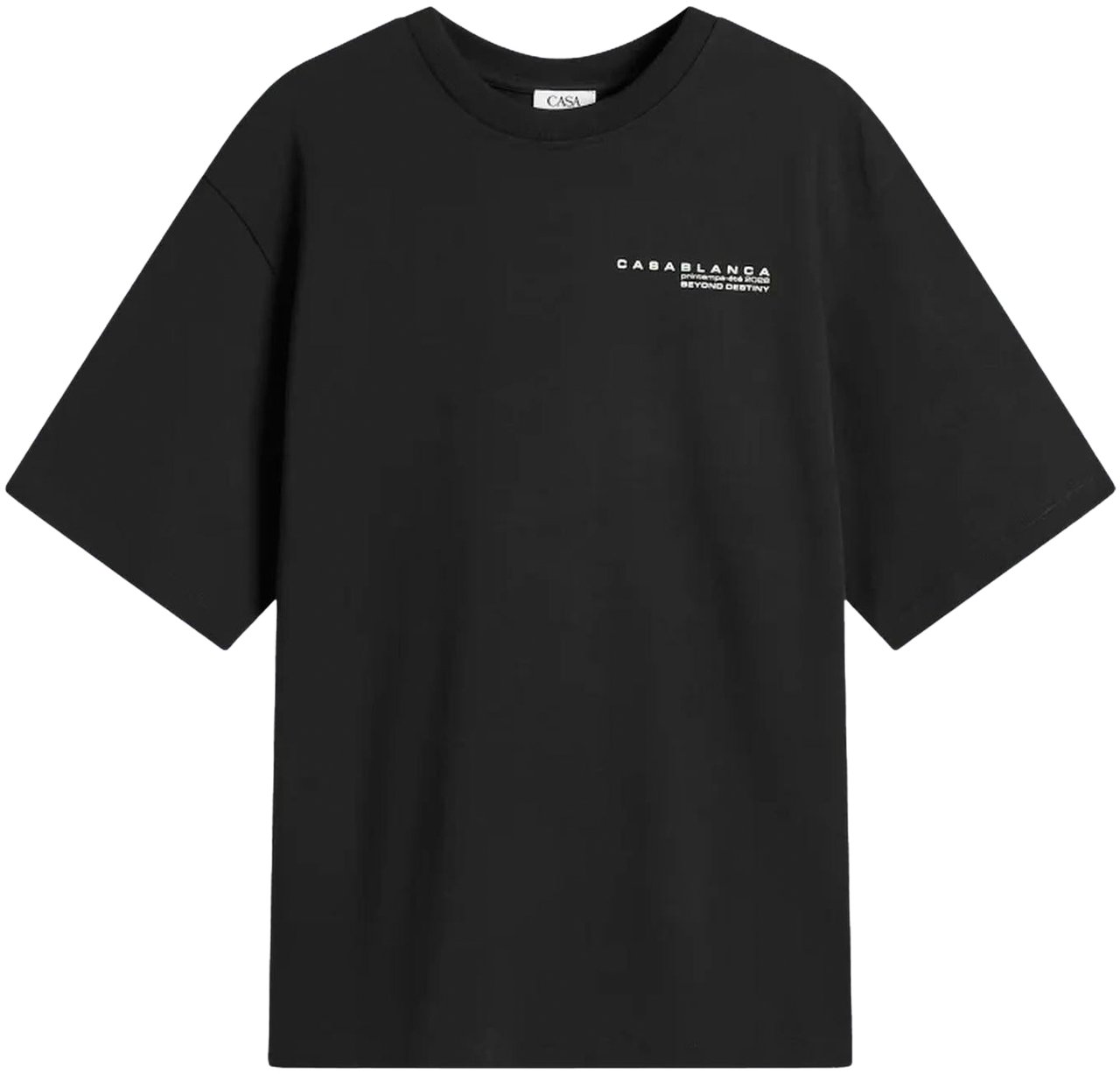 Casablanca Heren Glitch Orchid T-Shirt Zwart