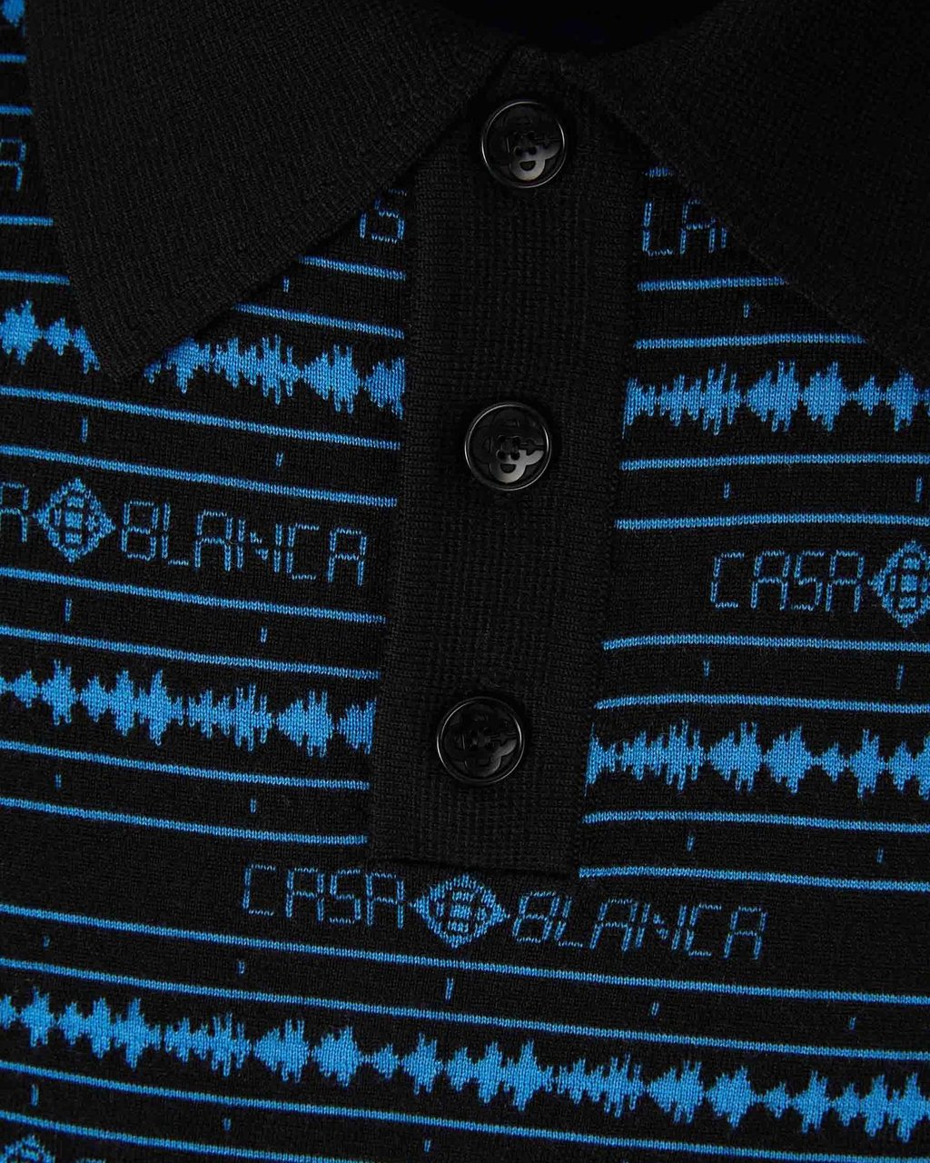 Casablanca Heren Sound Wave Polo Zwart