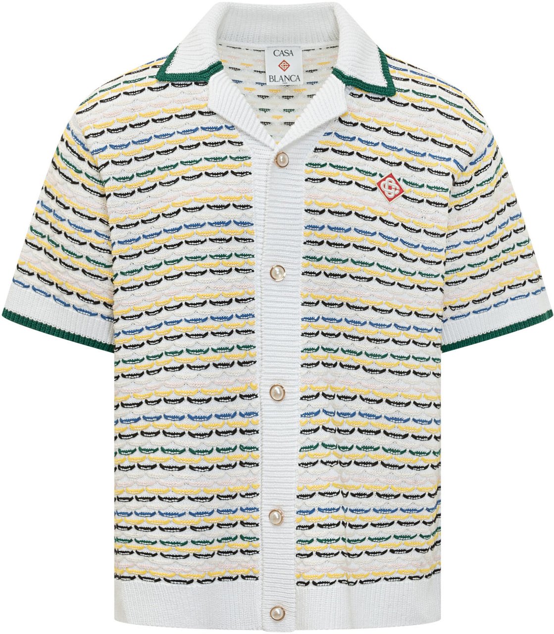 Casablanca Cardigan In Maglia A Maniche Corte Divers