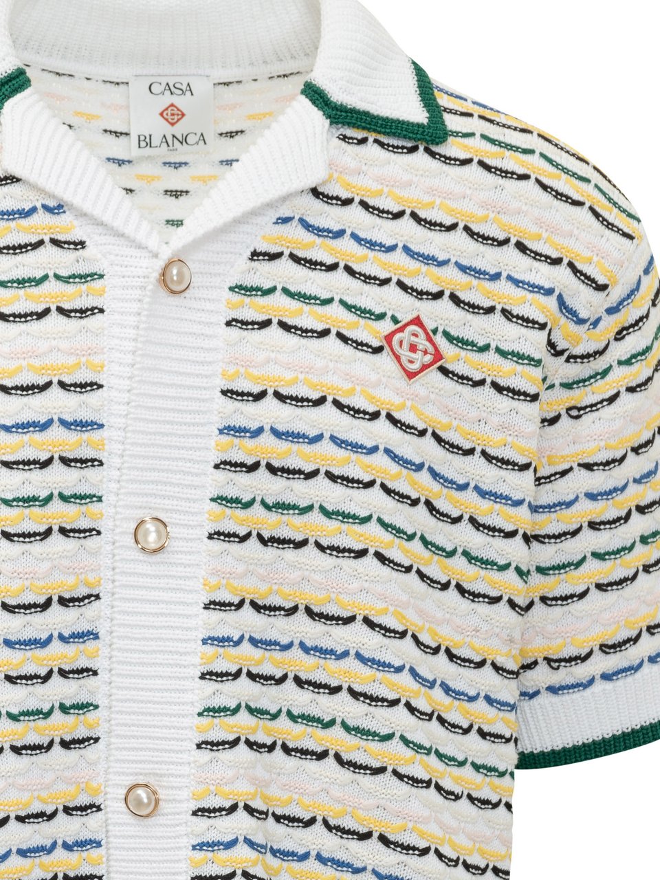 Casablanca Cardigan In Maglia A Maniche Corte Divers