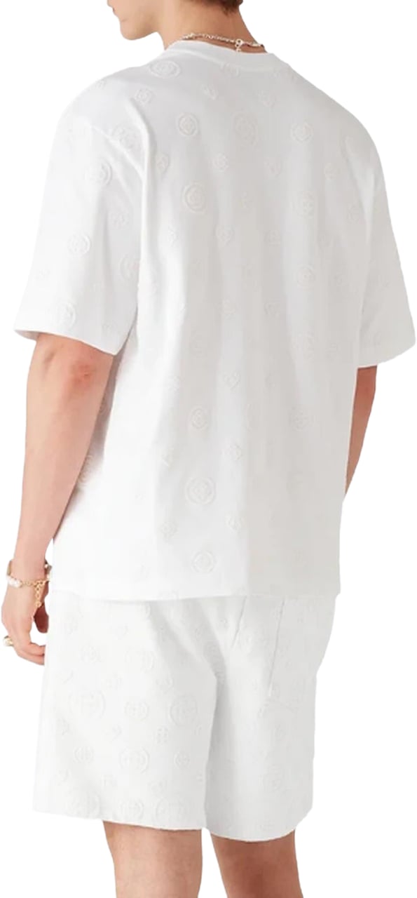 Casablanca Heren Crochet Shirt Wit Wit