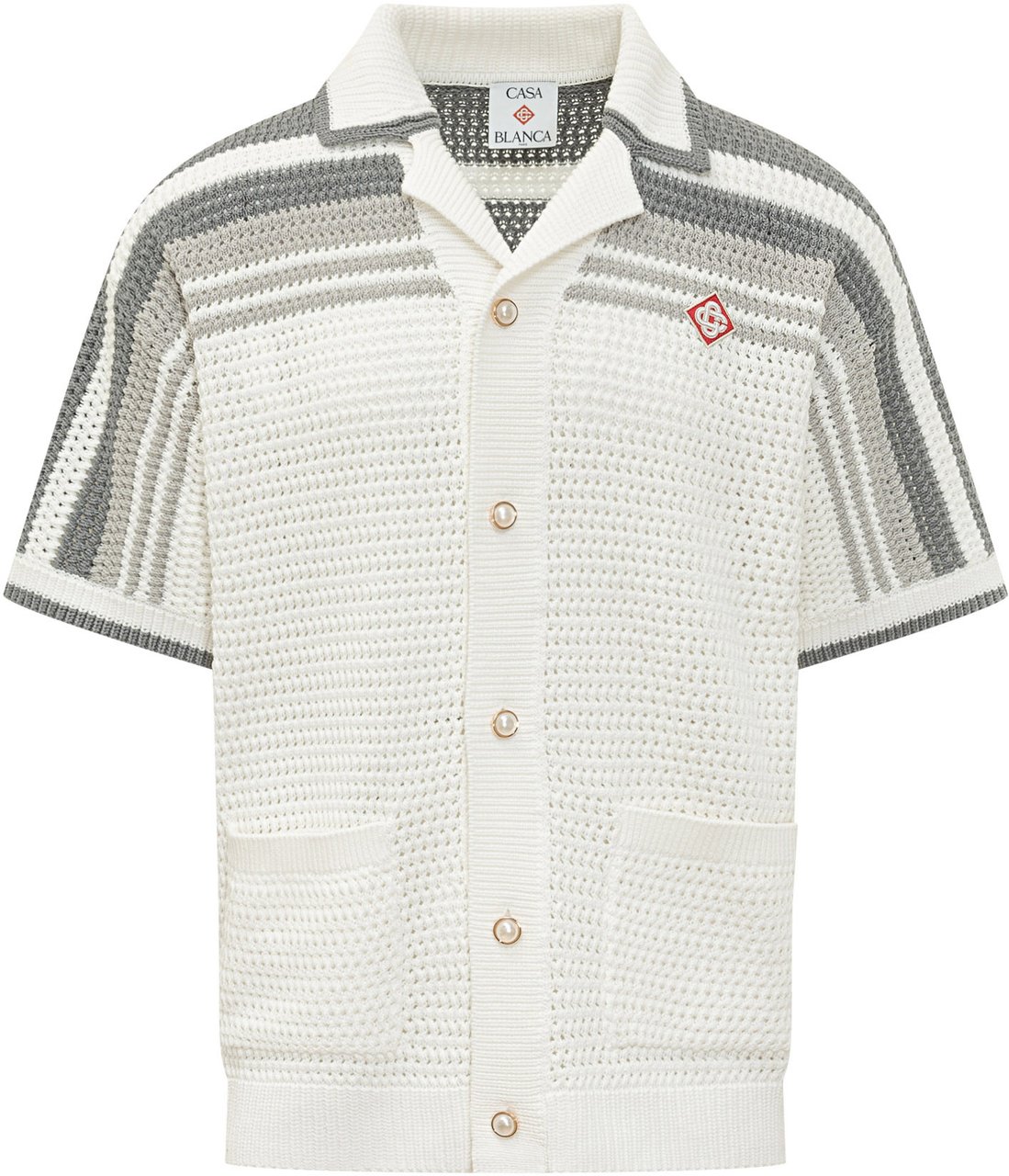 Casablanca Camicia In Crochet Wit