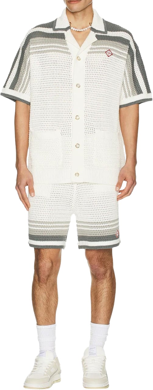 Casablanca Heren Crochet Short Wit