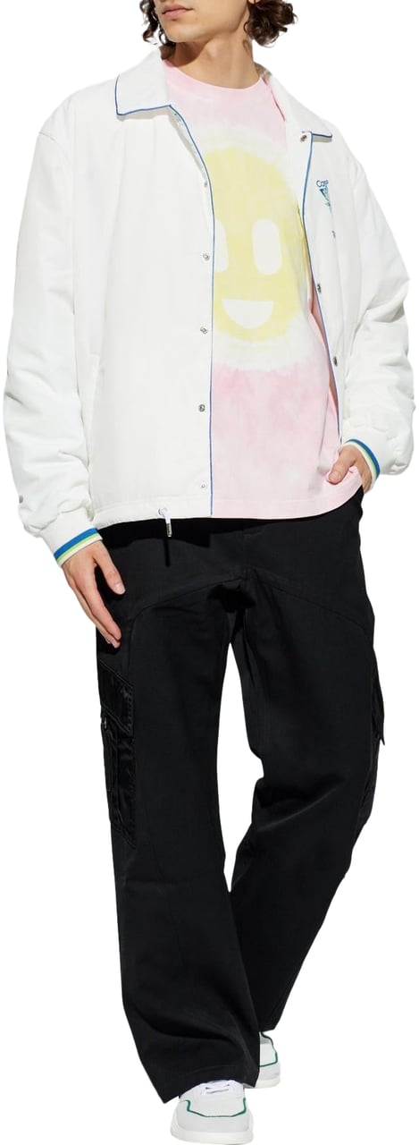 Casablanca Heren Printed Coach Jacket Wit