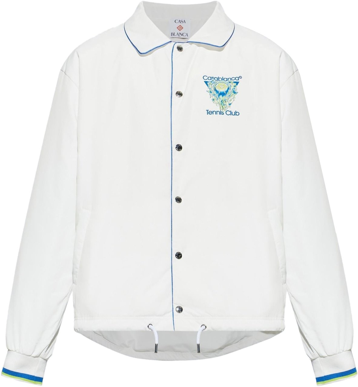 Casablanca Heren Printed Coach Jacket Wit