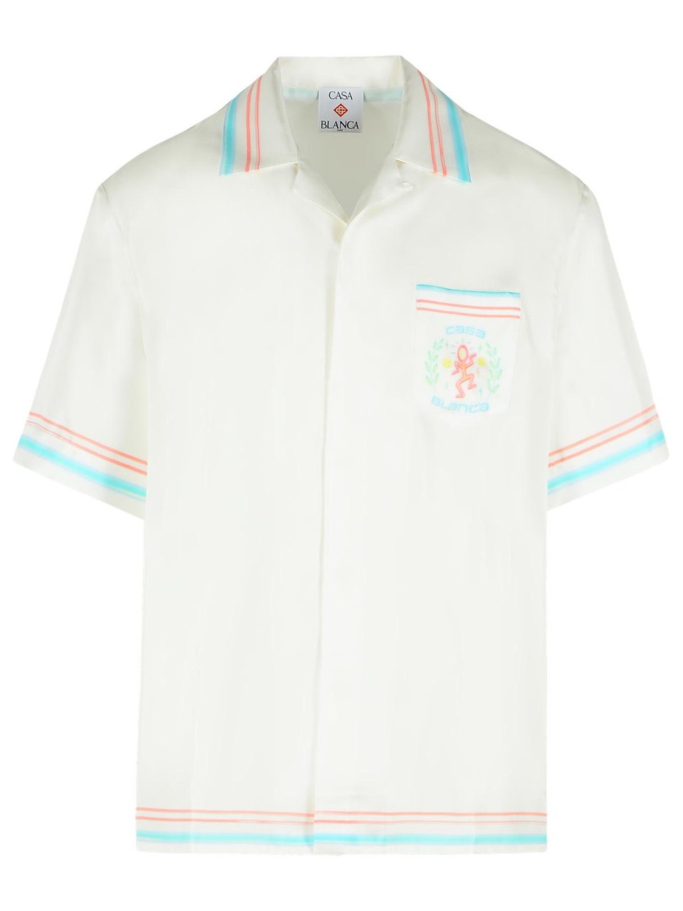 Casablanca Dance Joy' White Silk Shirt Wit
