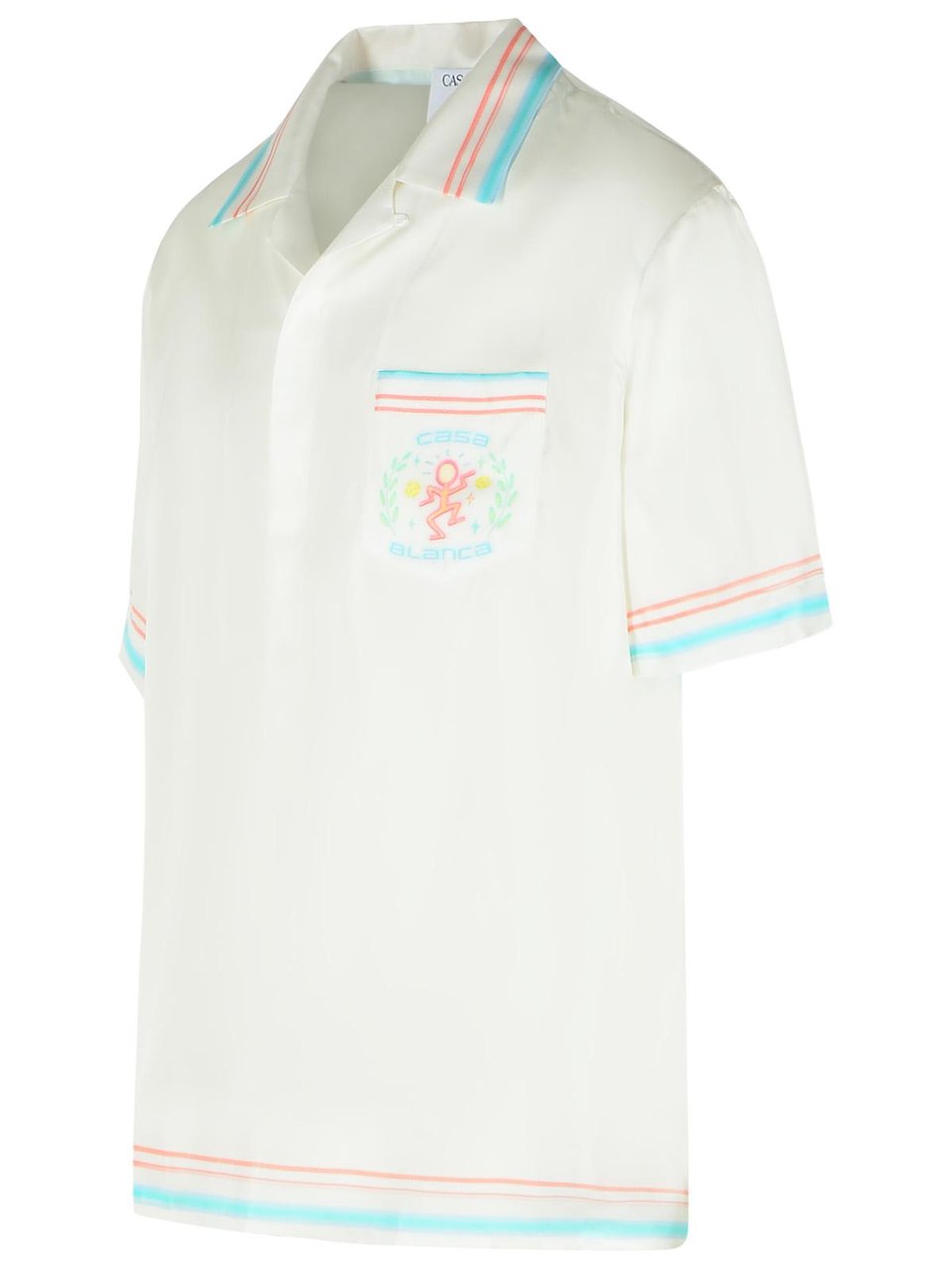 Casablanca Dance Joy' White Silk Shirt Wit