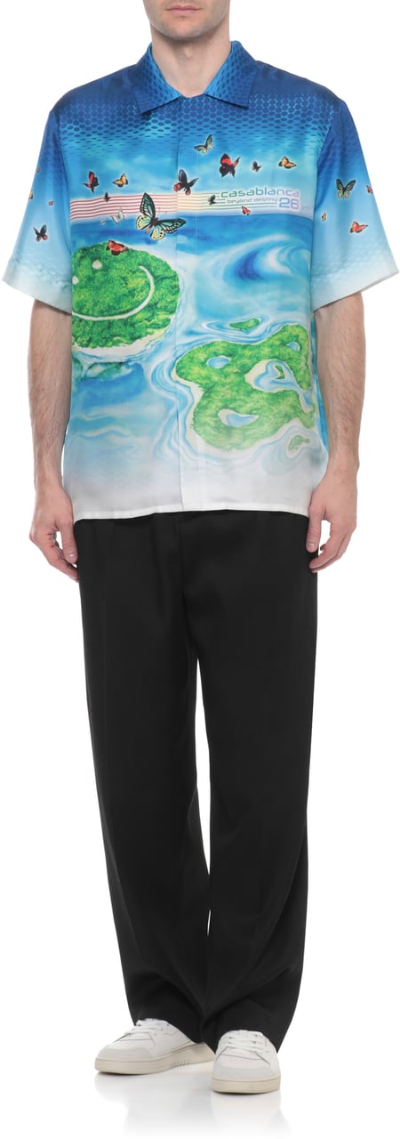 Casablanca Shirts Blue Blauw