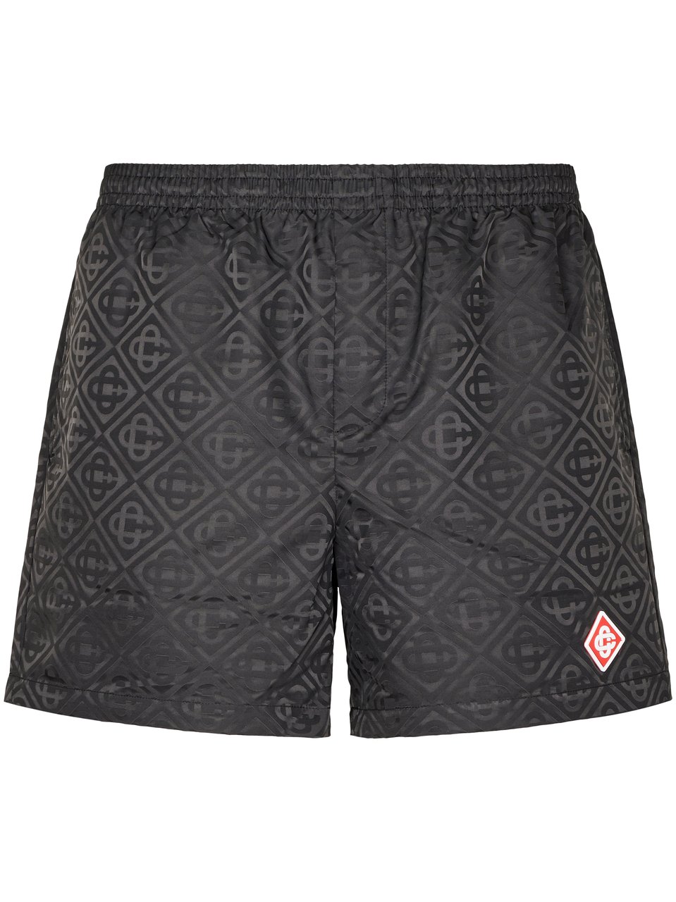 Casablanca Jacquard Swim Shorts with Geometric Pattern Grijs