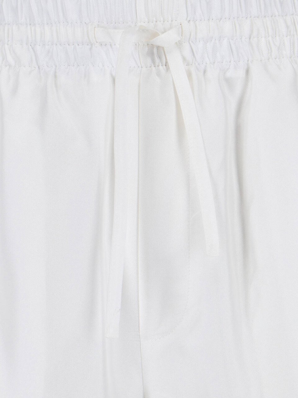 Casablanca White Dance Joy Silk Shorts Wit