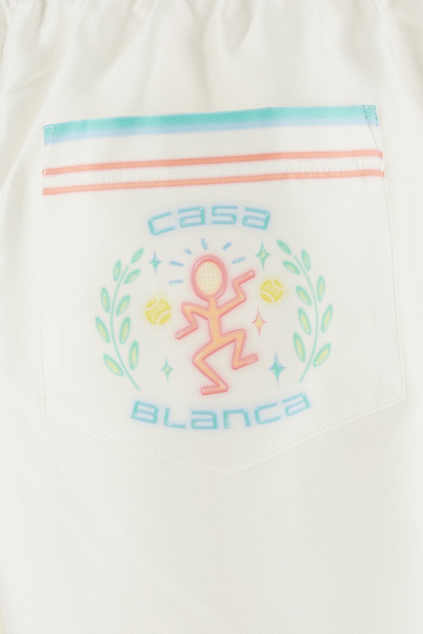 Casablanca Casablanca Multicolor silk bermuda shorts Divers