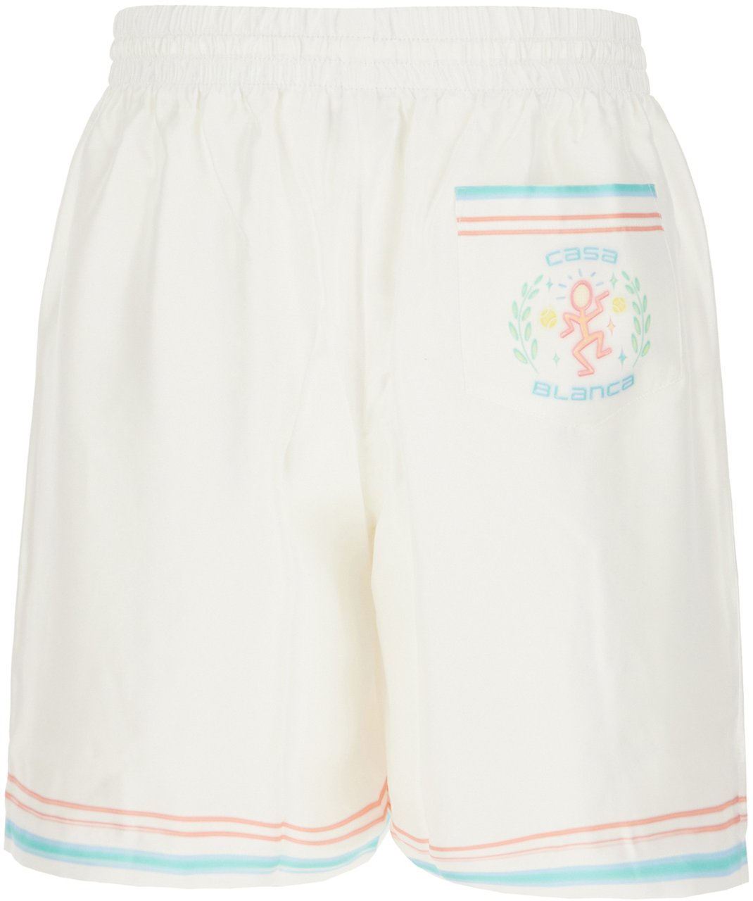 Casablanca Casablanca Multicolor silk bermuda shorts Divers
