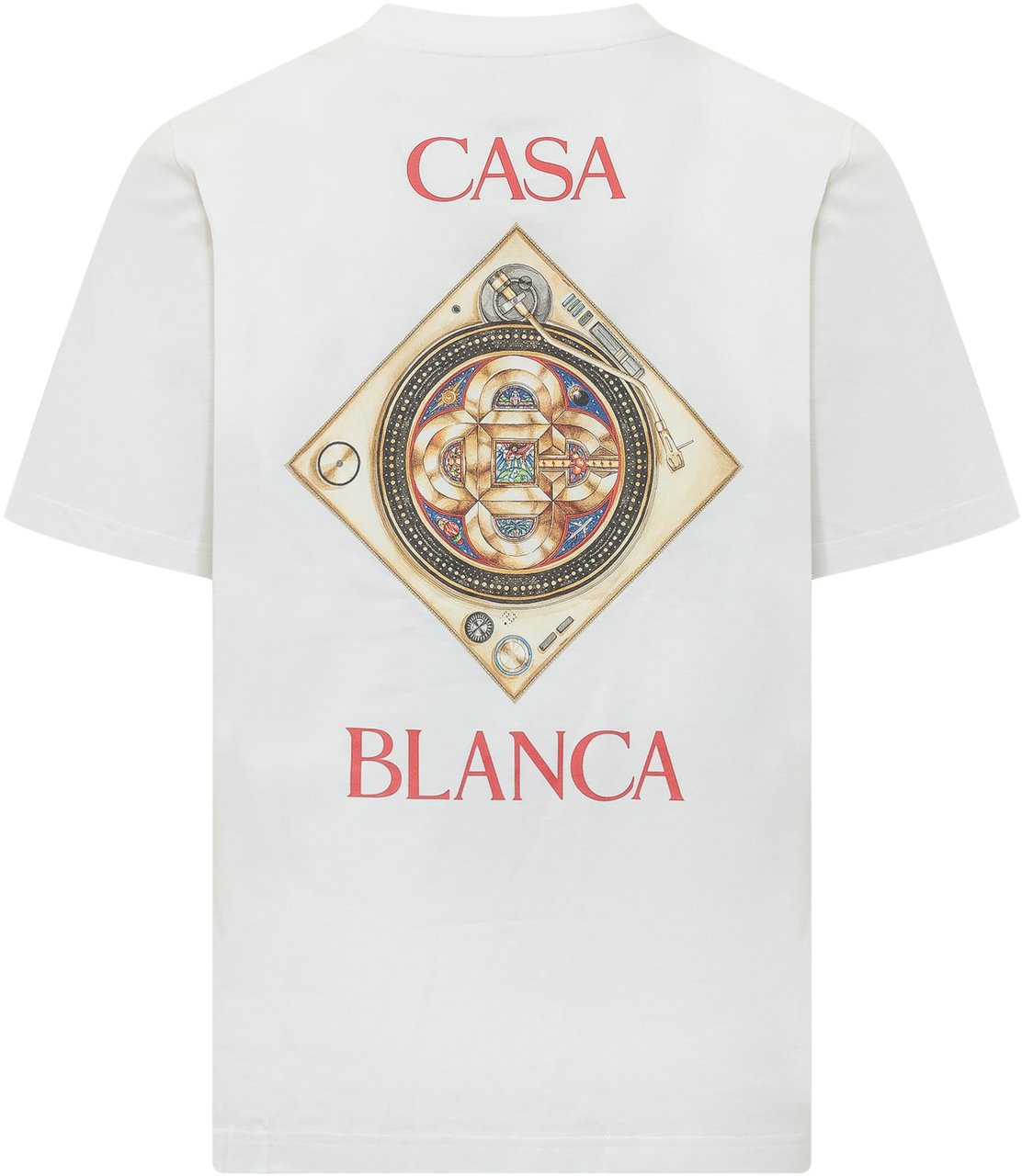 Casablanca T-shirt Musique con Stampa Grafica Wit