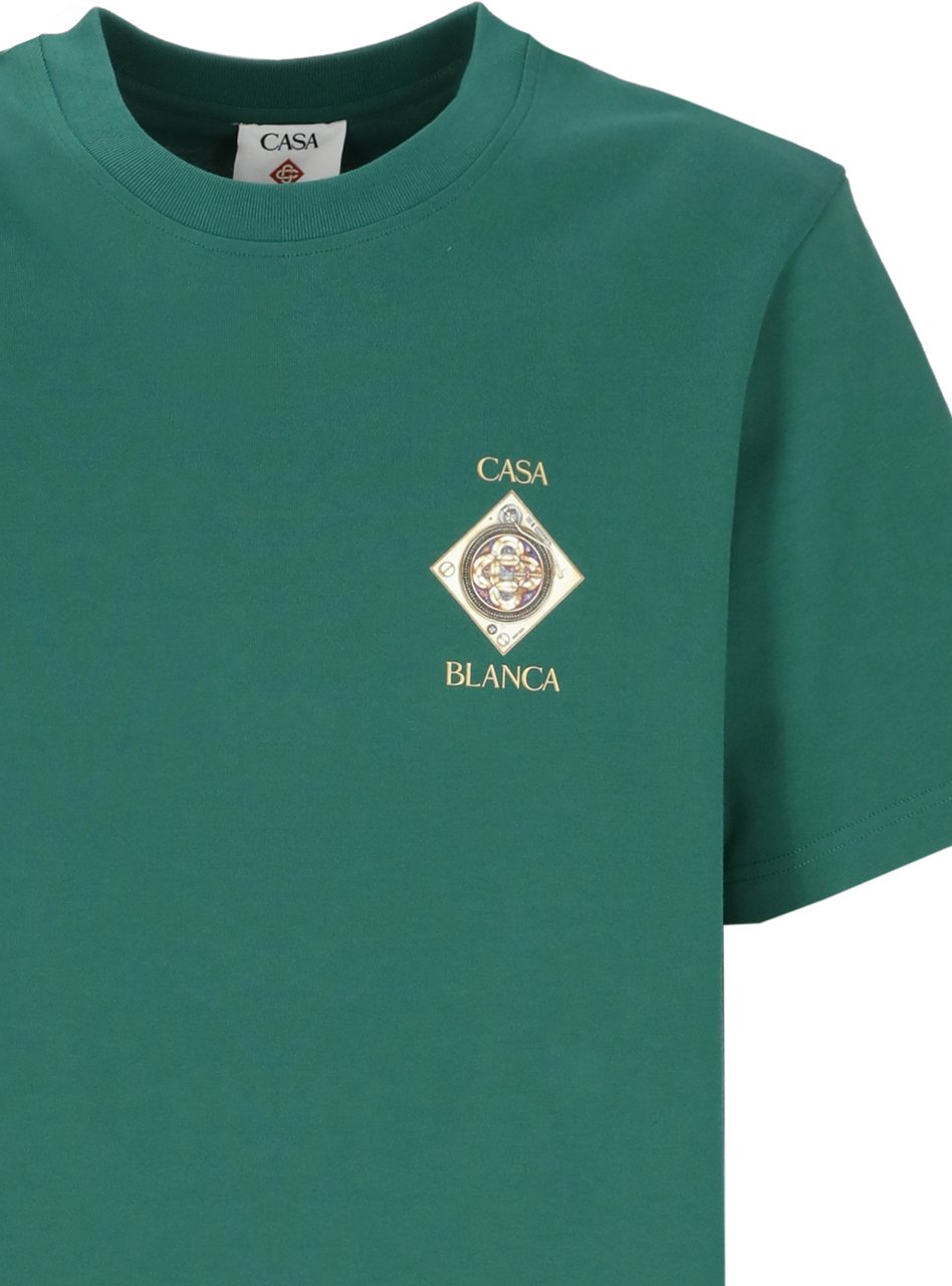 Casablanca T-Shirts And Polos Green Groen