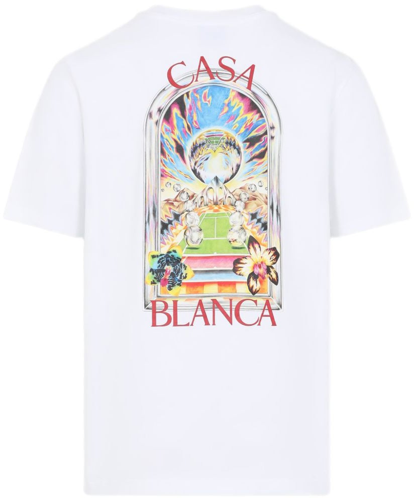 Casablanca Casablanca White cotton t-shirt Wit