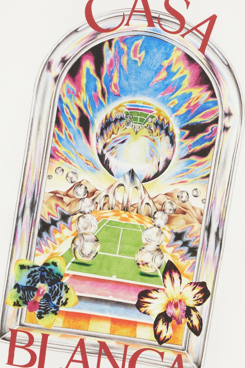 Casablanca Casablanca White cotton t-shirt Wit