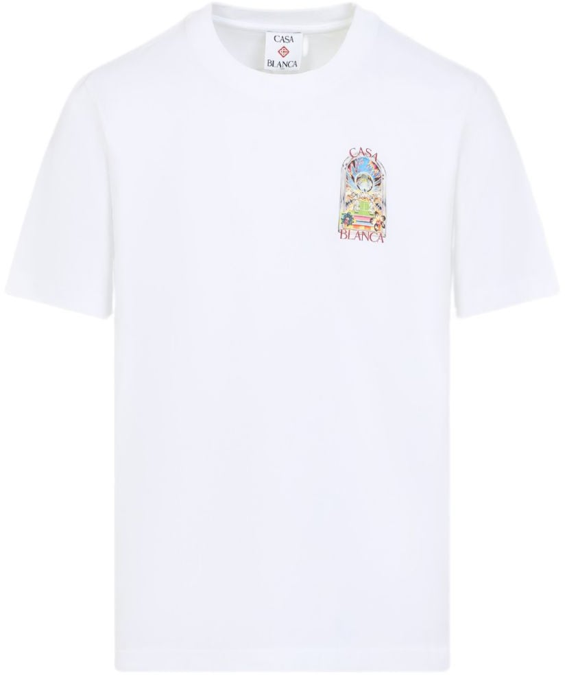 Casablanca Casablanca White cotton t-shirt Wit