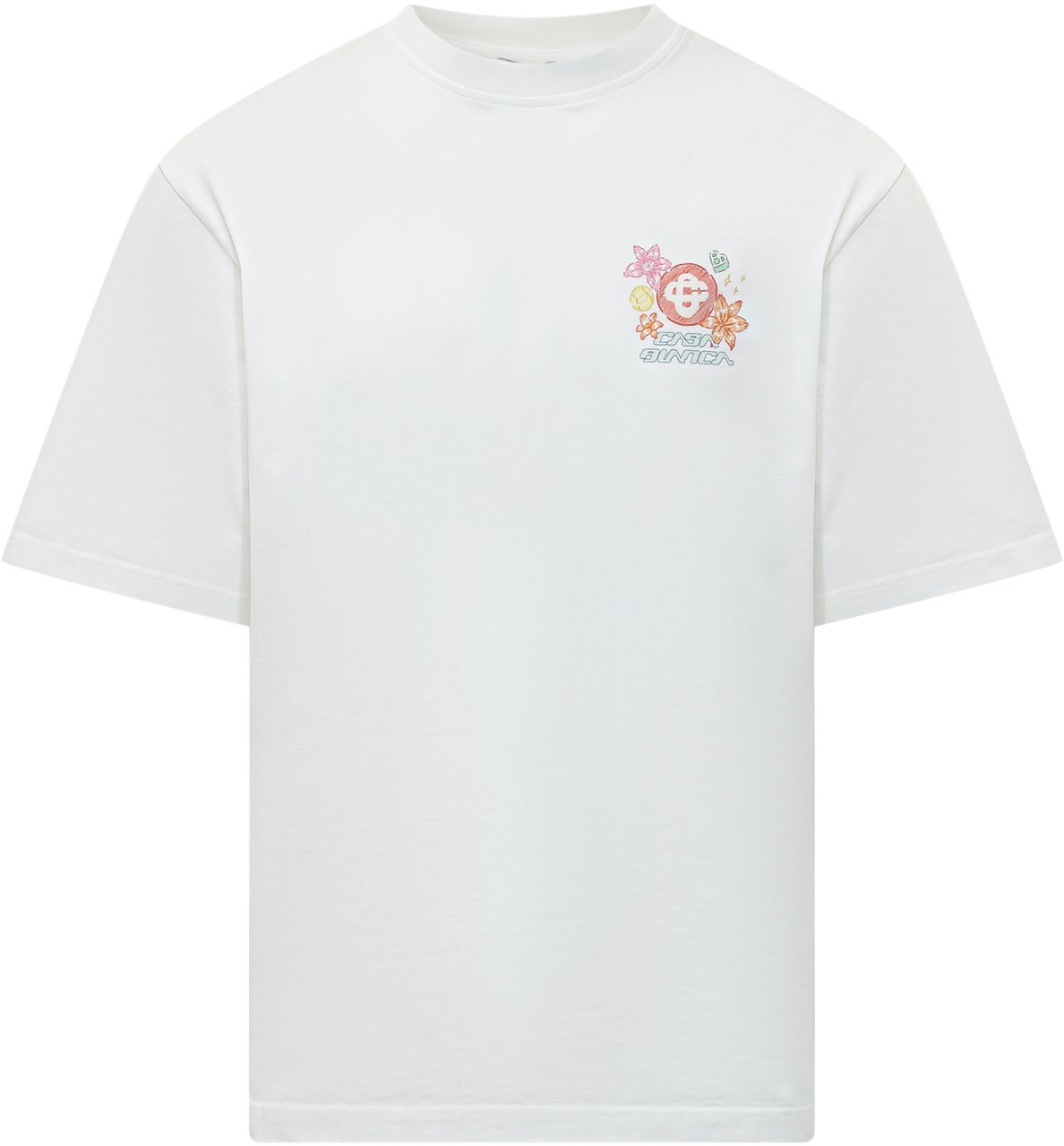 Casablanca T-shirt Oversize Wit