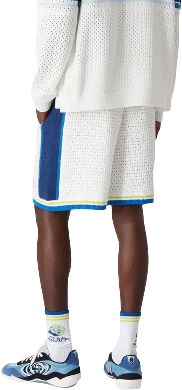 Casablanca Heren Crochet Short Wit Wit
