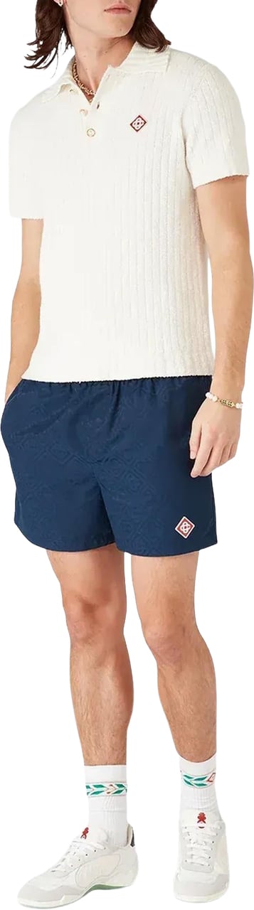 Casablanca Heren Monogram Swim Blauw