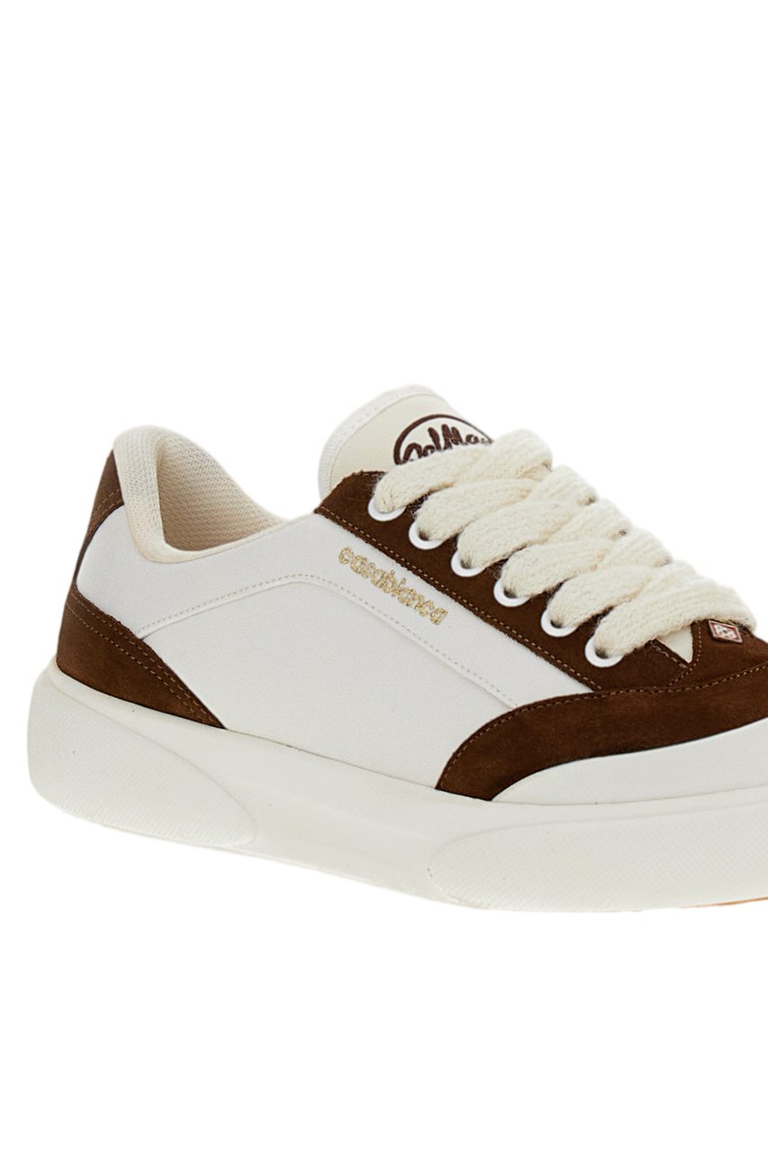 Casablanca White Del Mar Suede Sneakers Wit