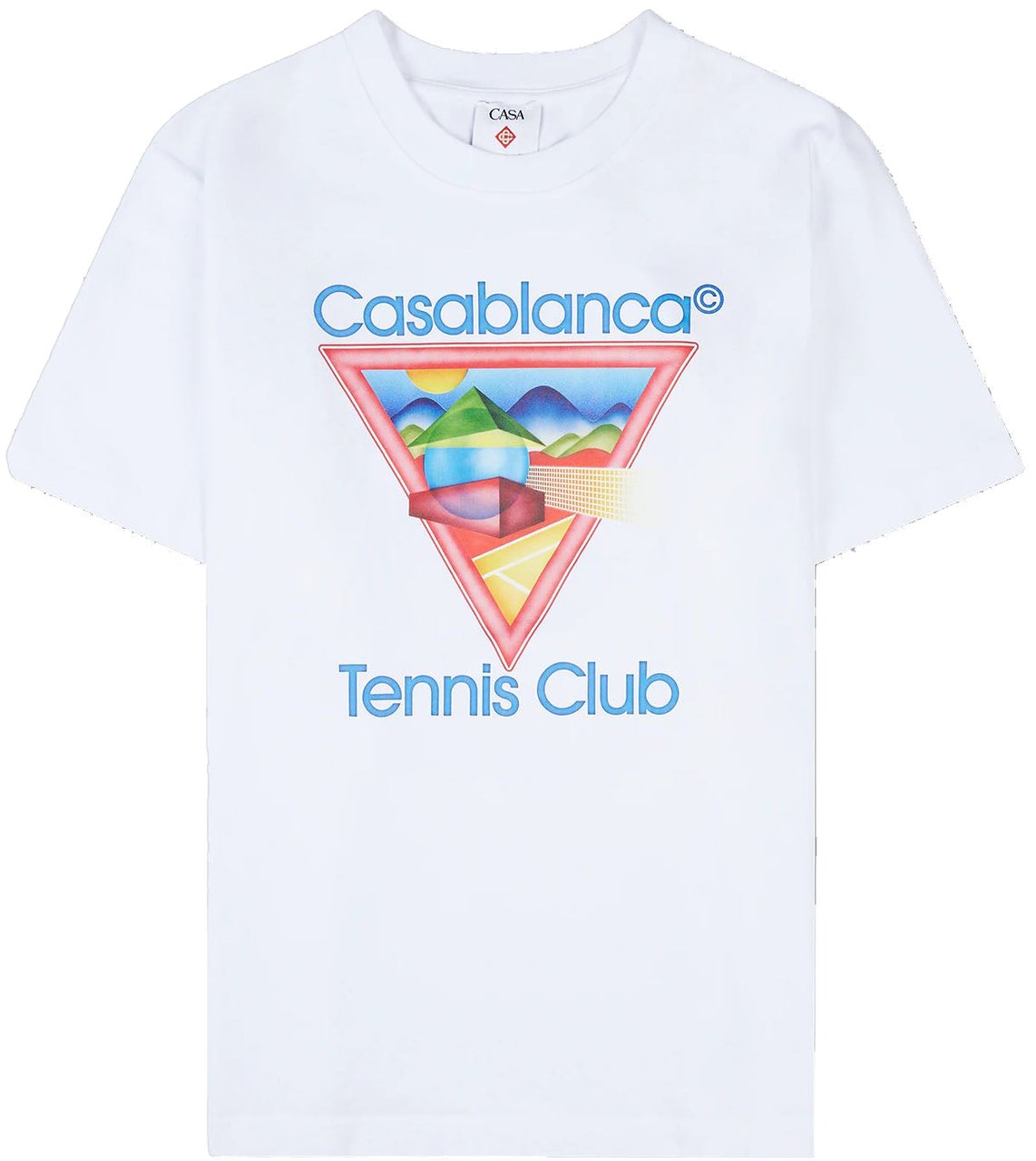 Casablanca Tennis Club Icon T-Shirt Wit