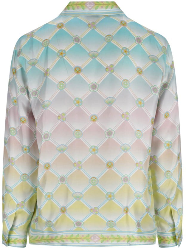 Casablanca Multicolour Pattern Casual Shirt With Classic Collar Divers