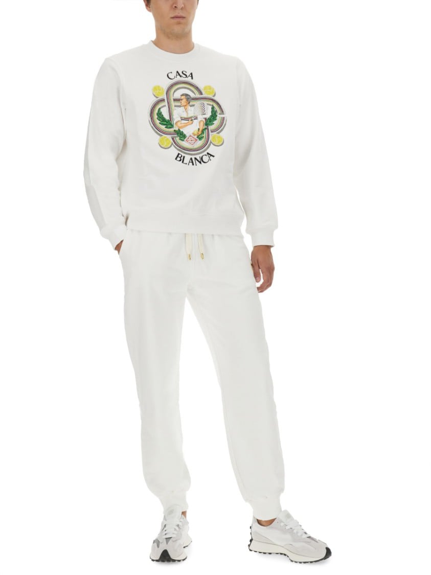 Casablanca Regular Fit Sweatshirt With Logo Design Wit