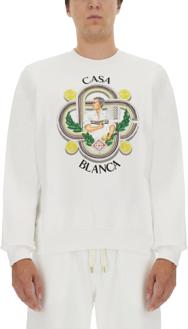 Casablanca Regular Fit Sweatshirt With Logo Design Wit