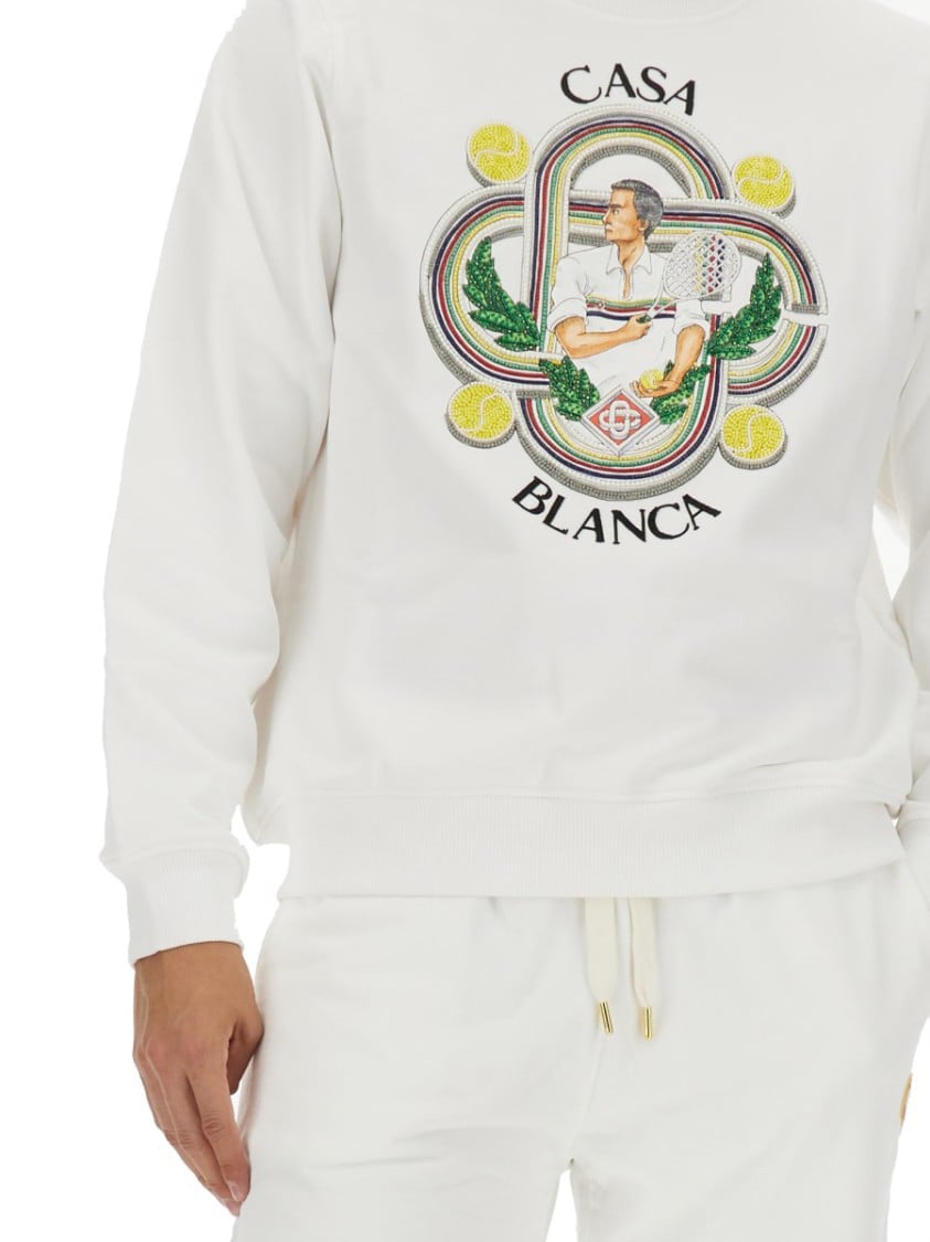Casablanca Regular Fit Sweatshirt With Logo Design Wit