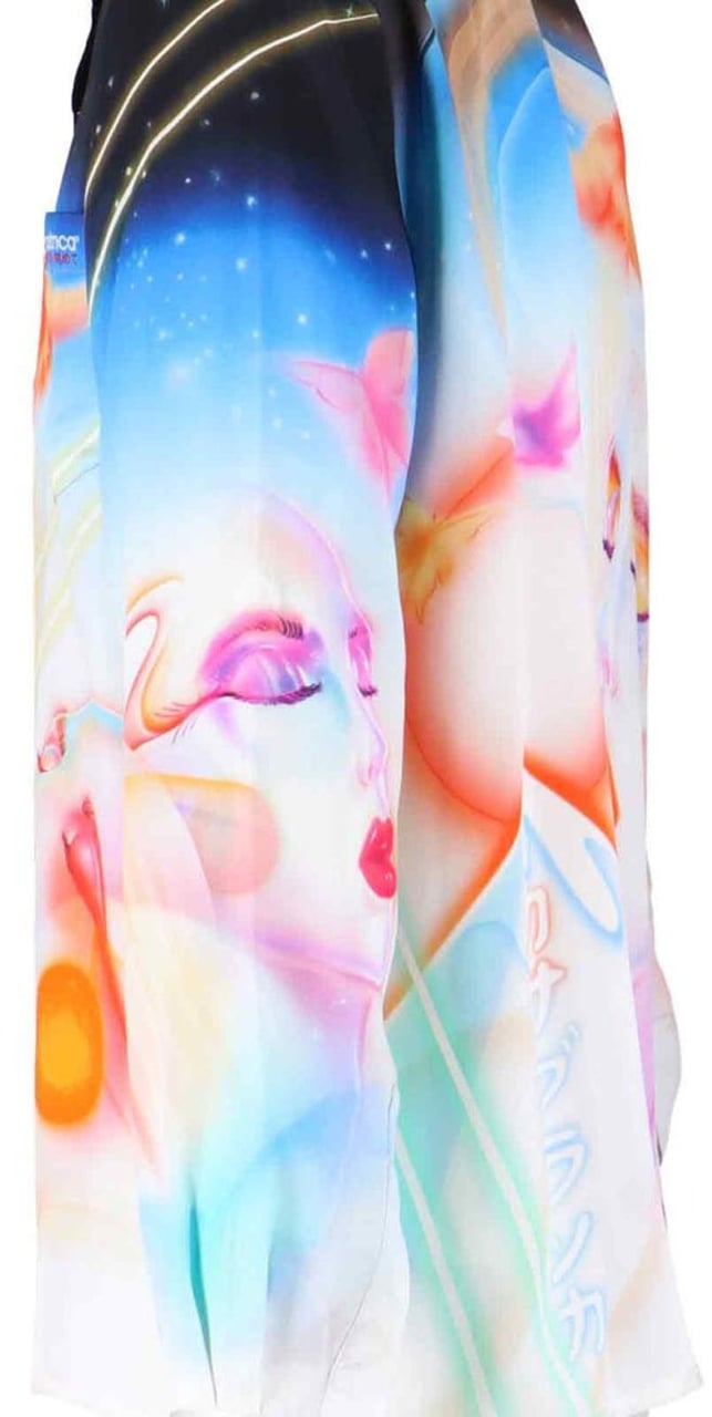 Casablanca Printed Silk Shirt – Multicolor Divers