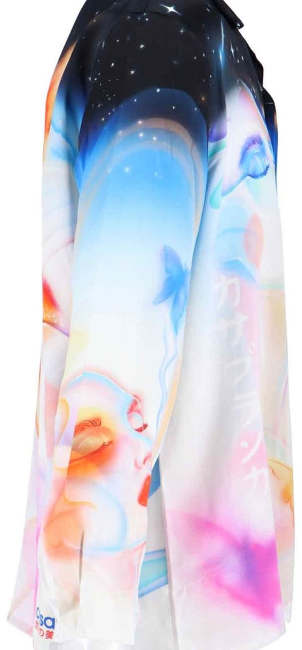 Casablanca Printed Silk Shirt – Multicolor Divers