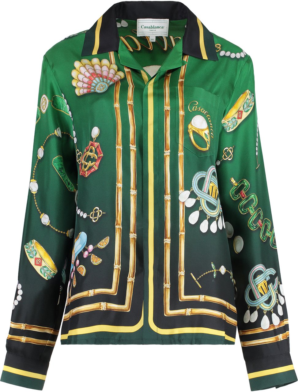 Casablanca Printed silk shirt Groen