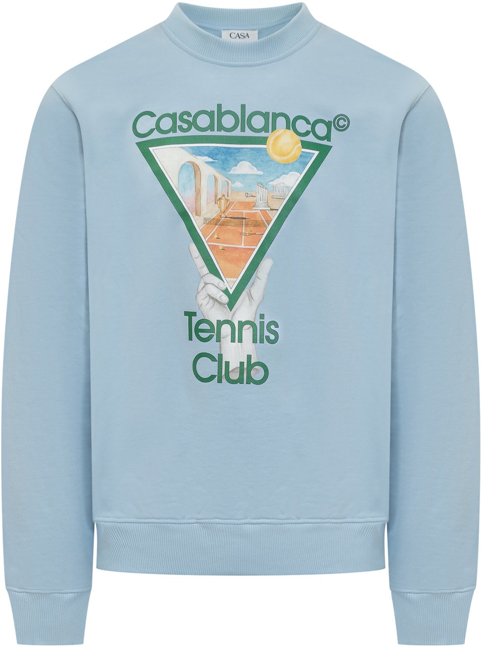 Casablanca Felpa Stampa Iconica Blauw